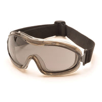 Pyramex Indirect Vent Chemical Goggle Grey Anti-Fog- G724T