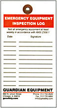 Emergency Equipment Inspection Tags, 20 pk