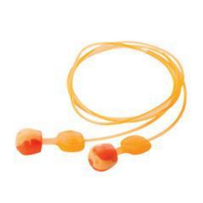 Honeywell Howard Leight- Trust Fit Pod Push-to-Fit Foam Corded Earplugs-
