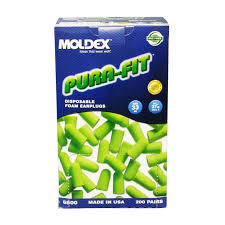Moldex Purafit Earplugs Uncorded 200 Box 3M6800
