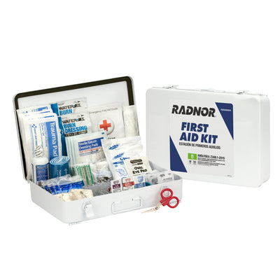 Radnor White Metal 50 person First Aid Kit