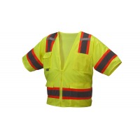 Pyramex Class 3 Hi-Vis Safety Vest- Lime