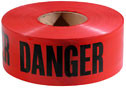 Danger Tape, Red, 3'' x 1000'