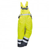 Portwest  Winter Bib & Brace Lined Yellow/Navy S489