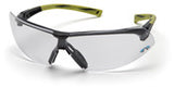 Pyramex ONIX Hi-Vis Green Fr./Clear Safety Glasses Dozen