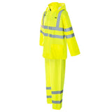 Cordova Class 3 Hi Vis Lime Rain Suit
