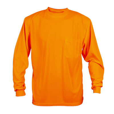 Cordova Cor-Brite Non Rated Long Sleeve, Orange W/Pocket V140