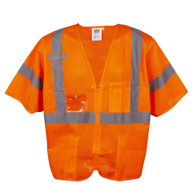 Cordova Class 3 Orange Mesh Vest w/zipper V3000