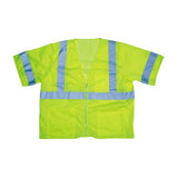 Cordova Class 3 Lime Mesh Vest w/zipper V3001
