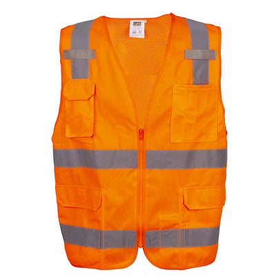 Cor-Brite Orange Surveyors Vest, Class 2 VS280