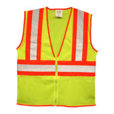 Cordova Class 2 Lime Mesh Vest, w/zip