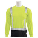 Long SLeeve Class 2 Lime T-Shirt w/ Black Bottom