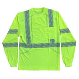 Cordova Hi-Vis Long Sleeve T-Shirt Class 3, Lime, V561