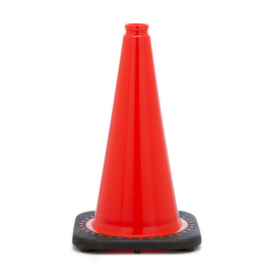 18'' Orange Traffic Cone w/Black Base