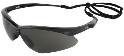 Nemesis Black Frame Smoke Anti-Fog Safety Glasses