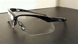 Nemesis Black Frame Clear Anti-Fog Safety Glasses,