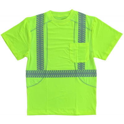 Cordova Class 2 Comfort Stretch Short Sleeve Shirt - Lime