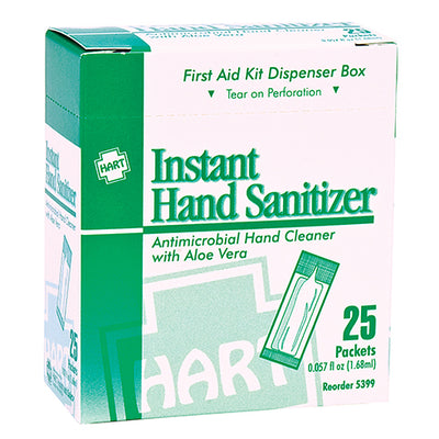 Hart Health Hand Sanitizer, 1.68 ml. packets,  25/box